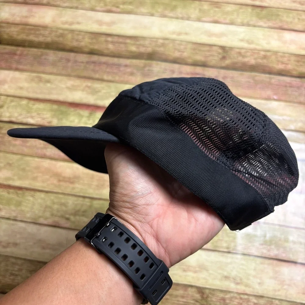 Lululemon Fast and Free Mesh Trucker Hat Black Running Cap Snapback